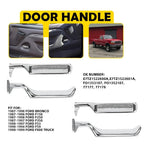 Set of 4 Chrome Metal Inside Interior Door Handles for F-150 F-250 F-350 Bronco (1987–1996)
