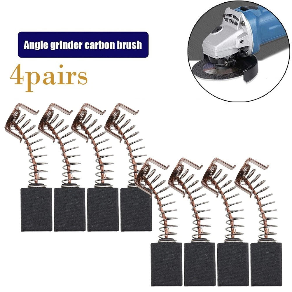 Set of 4 Carbon Brushes 12x8x5mm for Angle Grinder