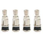 Set of 4 Metal Valve Stems for Car Van Tyres (11.3MM Hole)