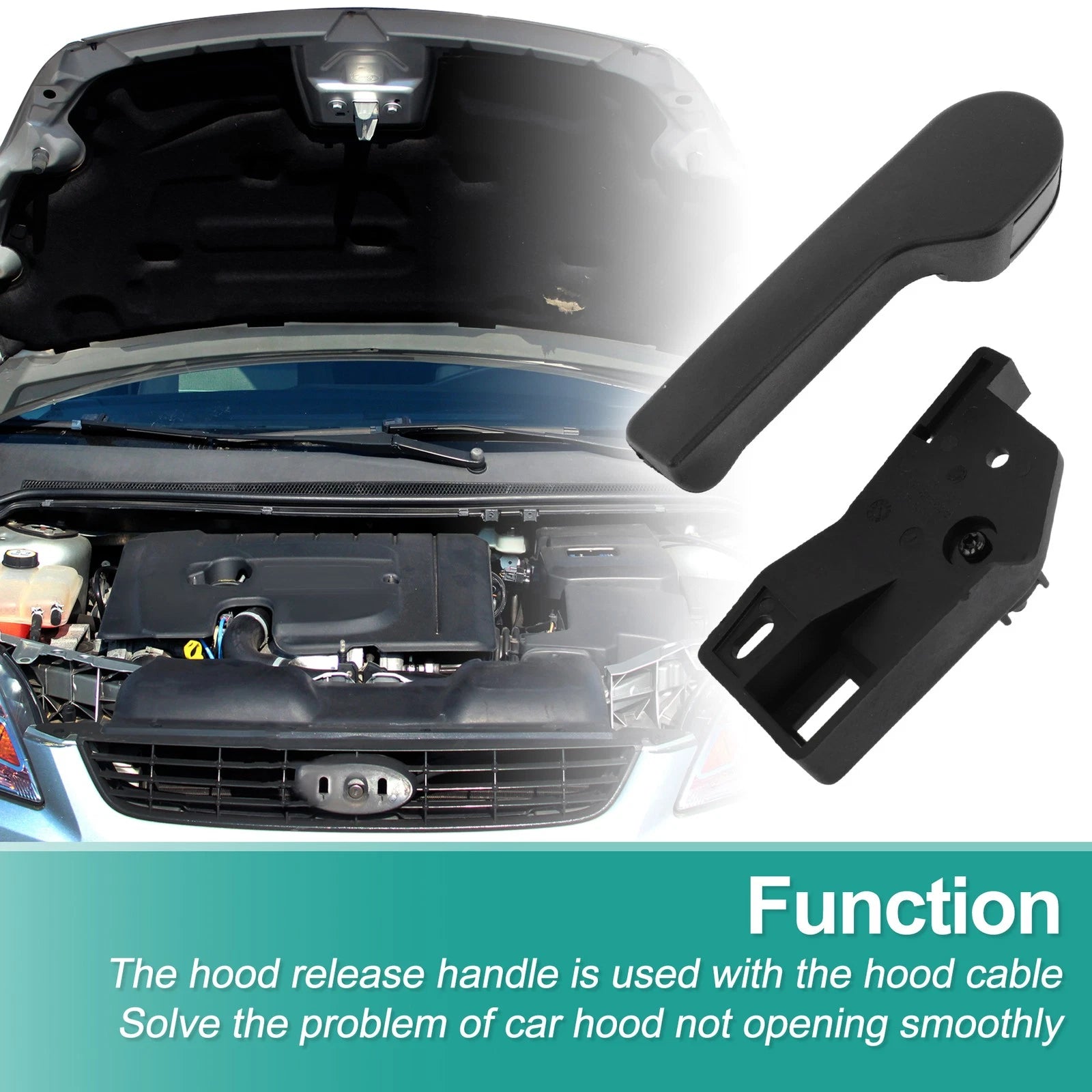 Hood Latch Release Handle for Volkswagen Caddy III (2004–2015) No. 1T1823633B