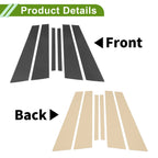 Set of 6 Door Pillar Window Trim for BMW 7-Series (2017–2022) Carbon Fiber