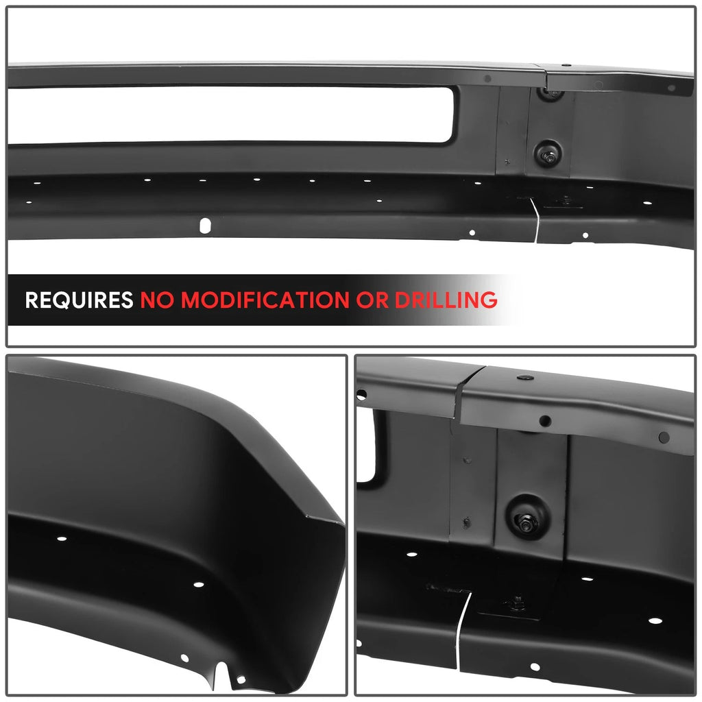 3-Piece Front Bumper Face Bar for Ford E-150 E-350 E-450 (2008–2019)