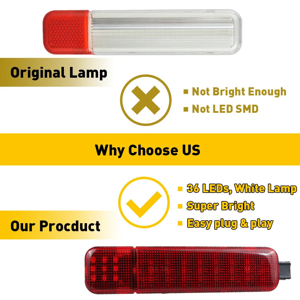 Pair LED Door Courtesy Lights for Chevy Silverado Suburban Tahoe GMC Sierra Yukon (2014–2023)
