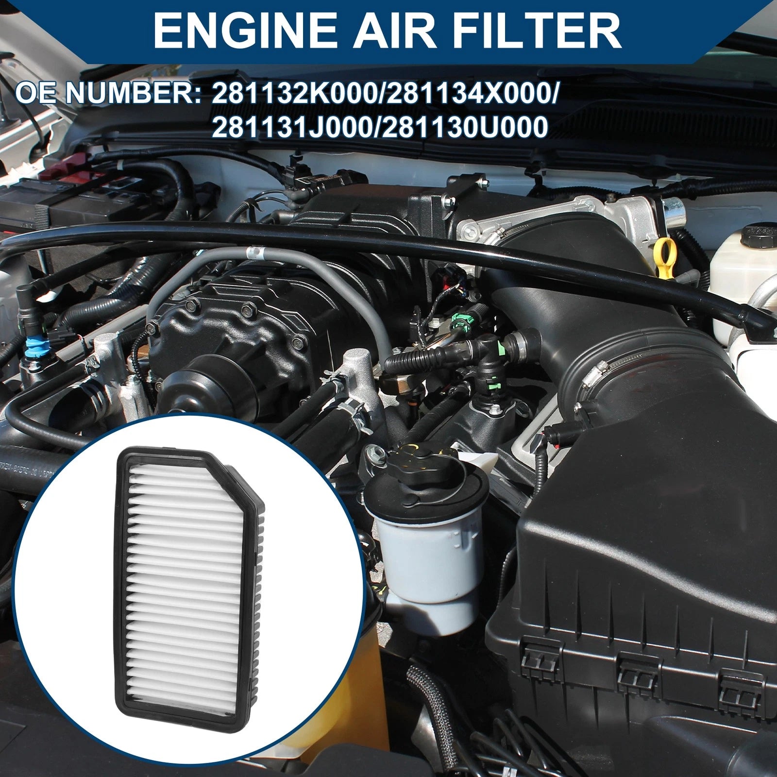 Air Filter No. 281132K000 for Kia Soul 1.6L 2.0L (2010–2011)