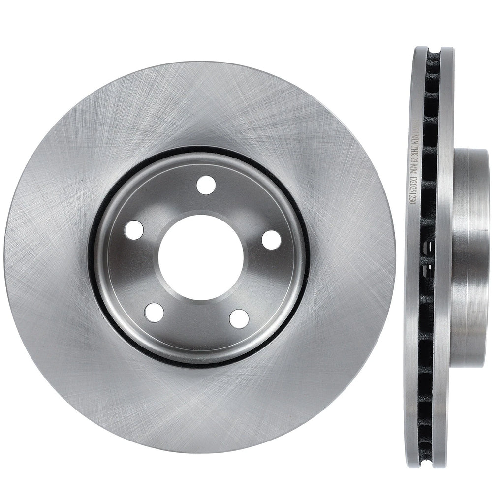 Vented Front Disc Brake Rotors for Ford Focus (2013–2018) & Volvo C30 (2012–2013)