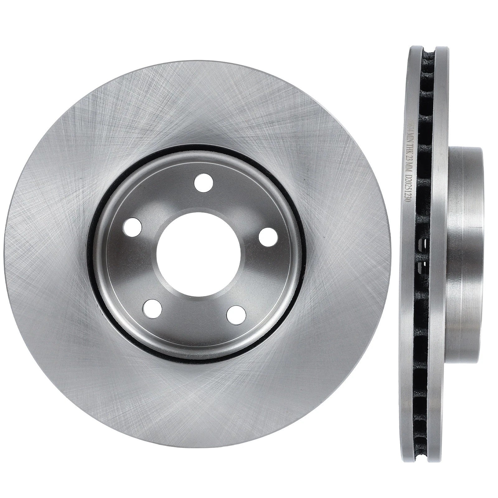 Vented Front Disc Brake Rotors for Ford Focus (2013–2018) & Volvo C30 (2012–2013)