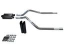 Dual Exhaust Kit 2.5" for GMC Jimmy (2000–2004) - 2 Chamber Muffler, Black Tips
