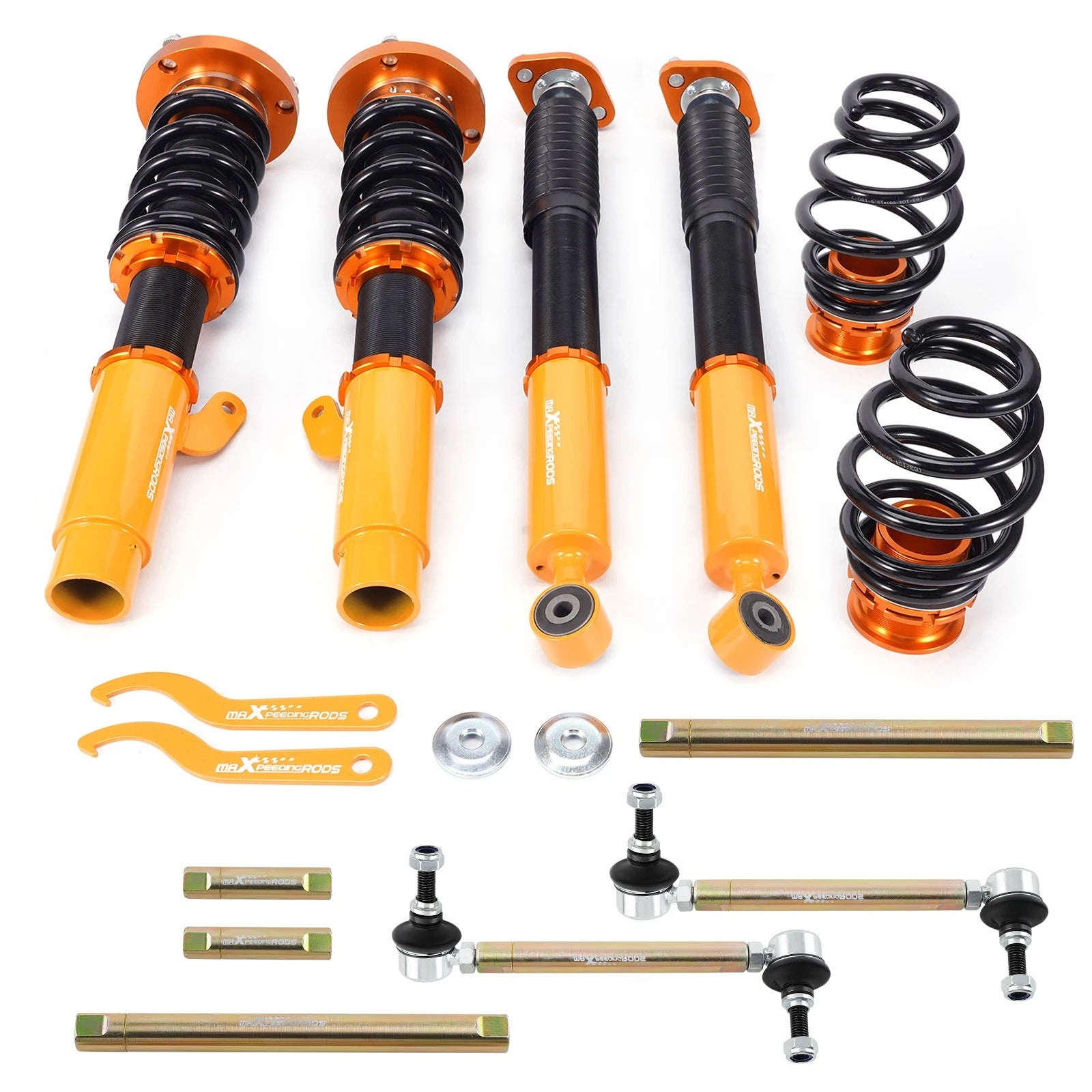 Coilovers Lowering Kit + Sway Bar Link for BMW E46 320i 325i (1998-2005)