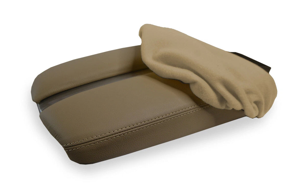 Fleece Console Lid Armrest Cover for Nissan Murano (2015–2020) Beige