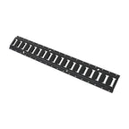 Set of 4 E Track Tie Down Rails for Garages (3') - Powder-Coat Black