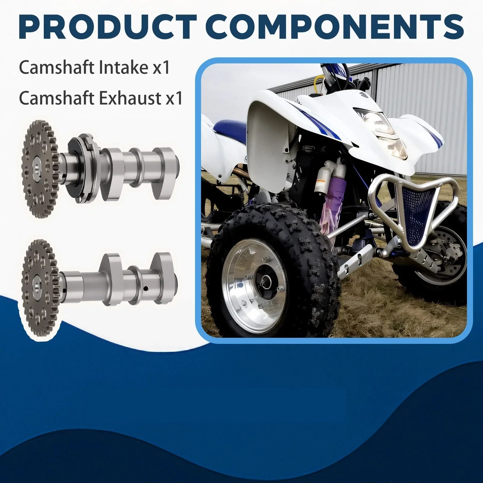 Intake + Exhaust Camshaft Kit for Suzuki LTZ400 (2003–2014)