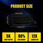 Smoked Lens Amber LED Side Marker Lights for Ford Ranger (2019–2022)