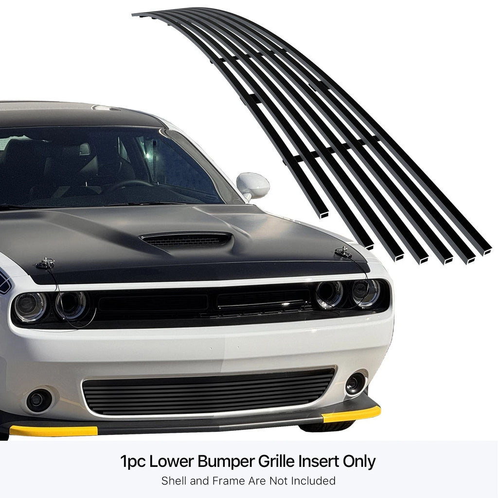 Lower Black Billet Grille Insert for Dodge Challenger (2015-2023)