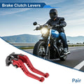 Adjustable Short Brake Clutch Levers for Suzuki GSXR600 (1997–2003) Solid Red