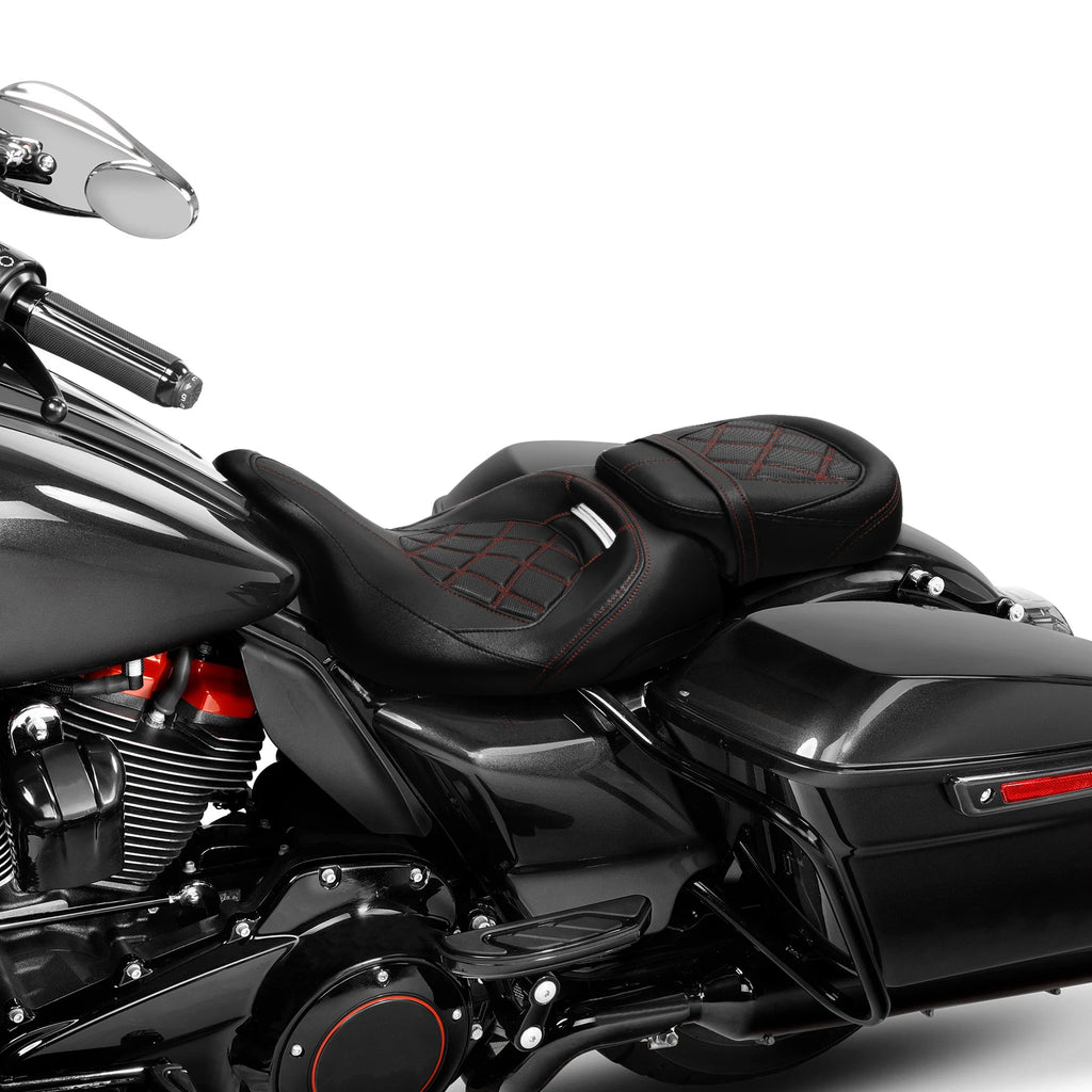 2X Low-Profile Seats for Harley CVO Road Glide (2009–2023)