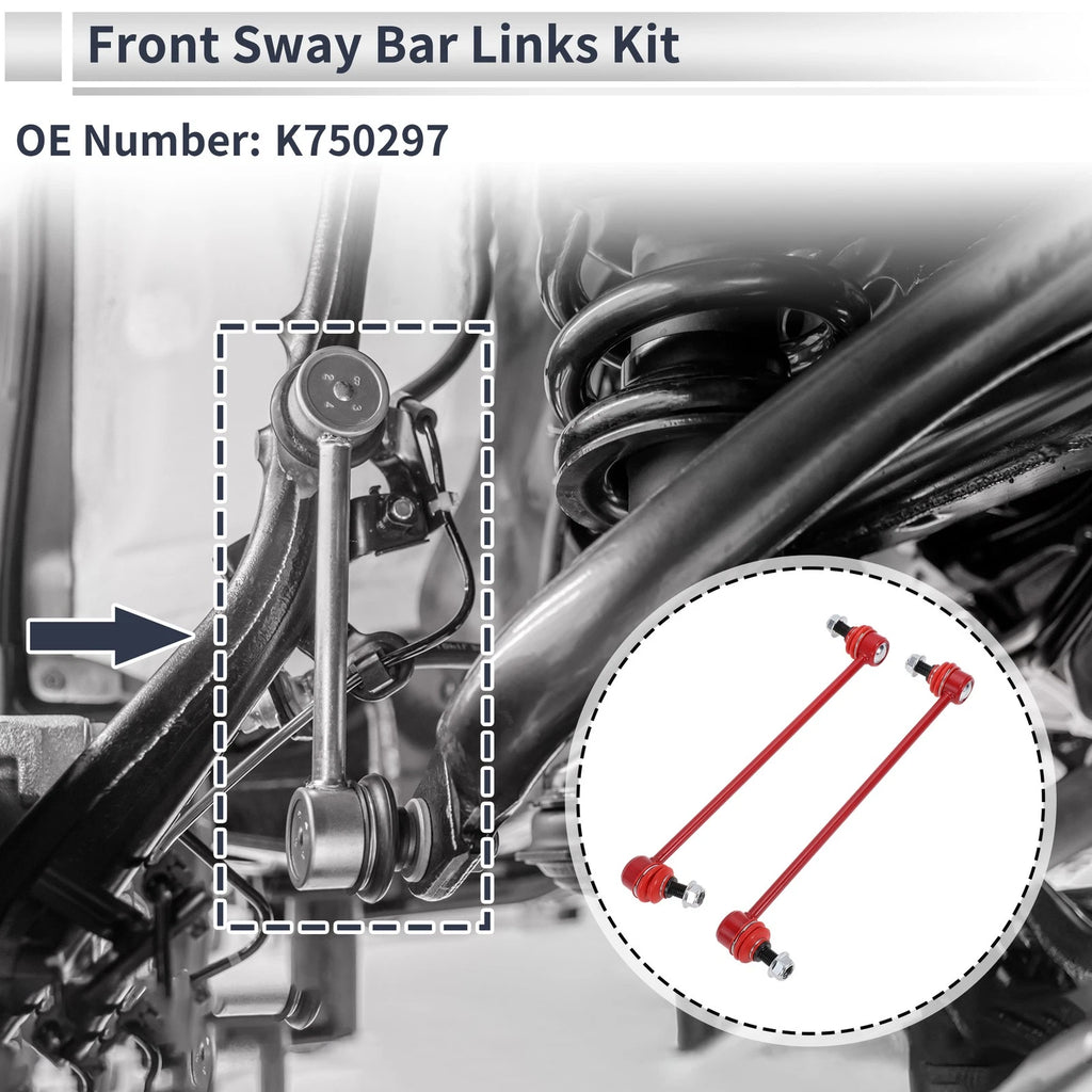 Set of 2 Front Stabilizer Bar Links for Acura RDX (2007–2012) No.K750297