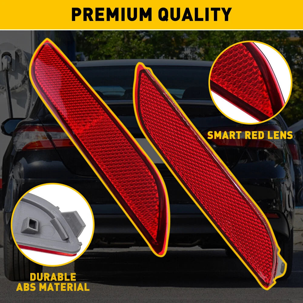 Set of 2 Rear Bumper Light Reflectors for Toyota Camry (2018–2021)