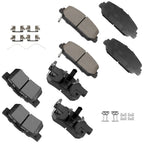 Set of 8 Ceramic Brake Pads for Acura RDX (2014–2018)