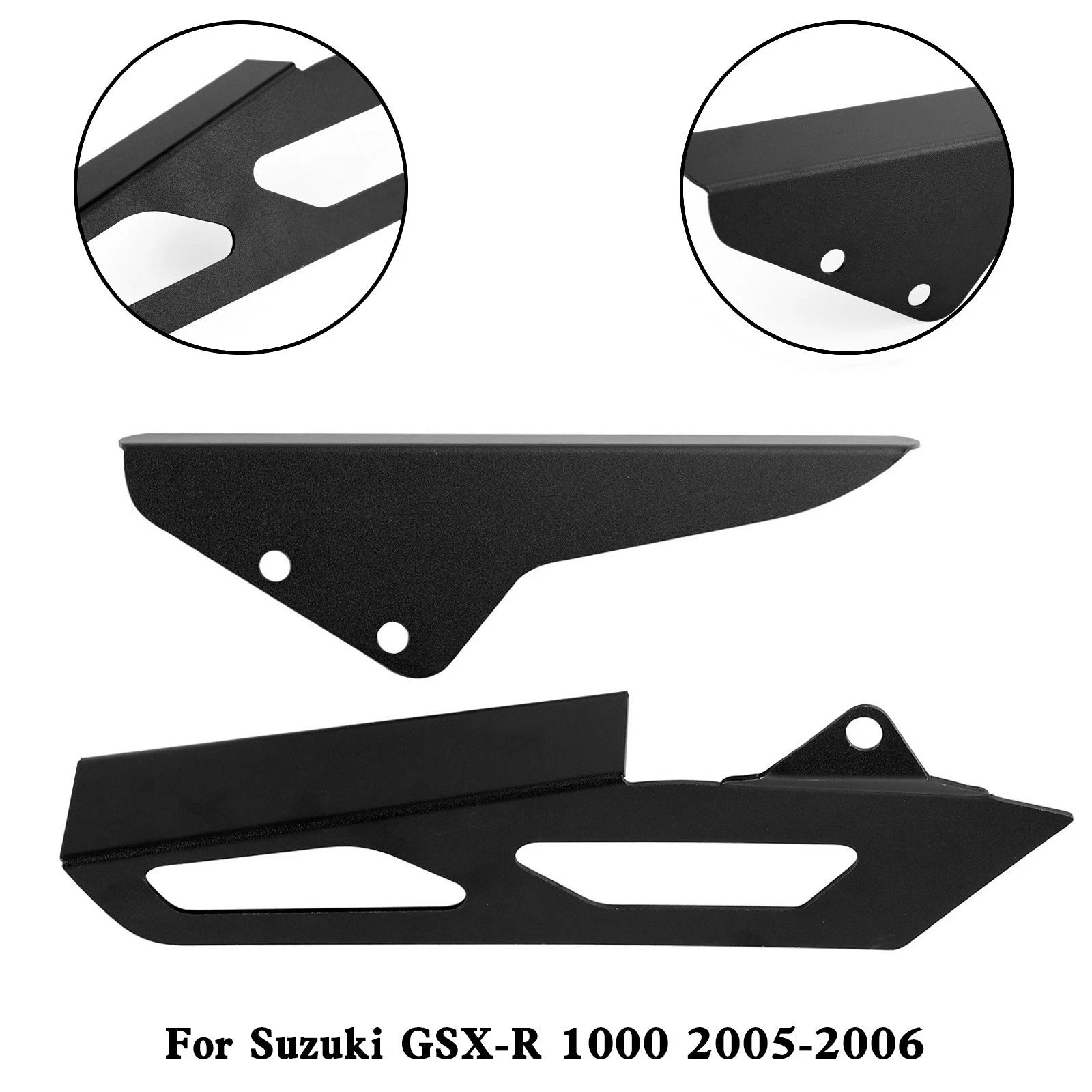 Rear Sprocket Chain Guard Cover for Suzuki GSX-R 1000 (2005–2006) Black