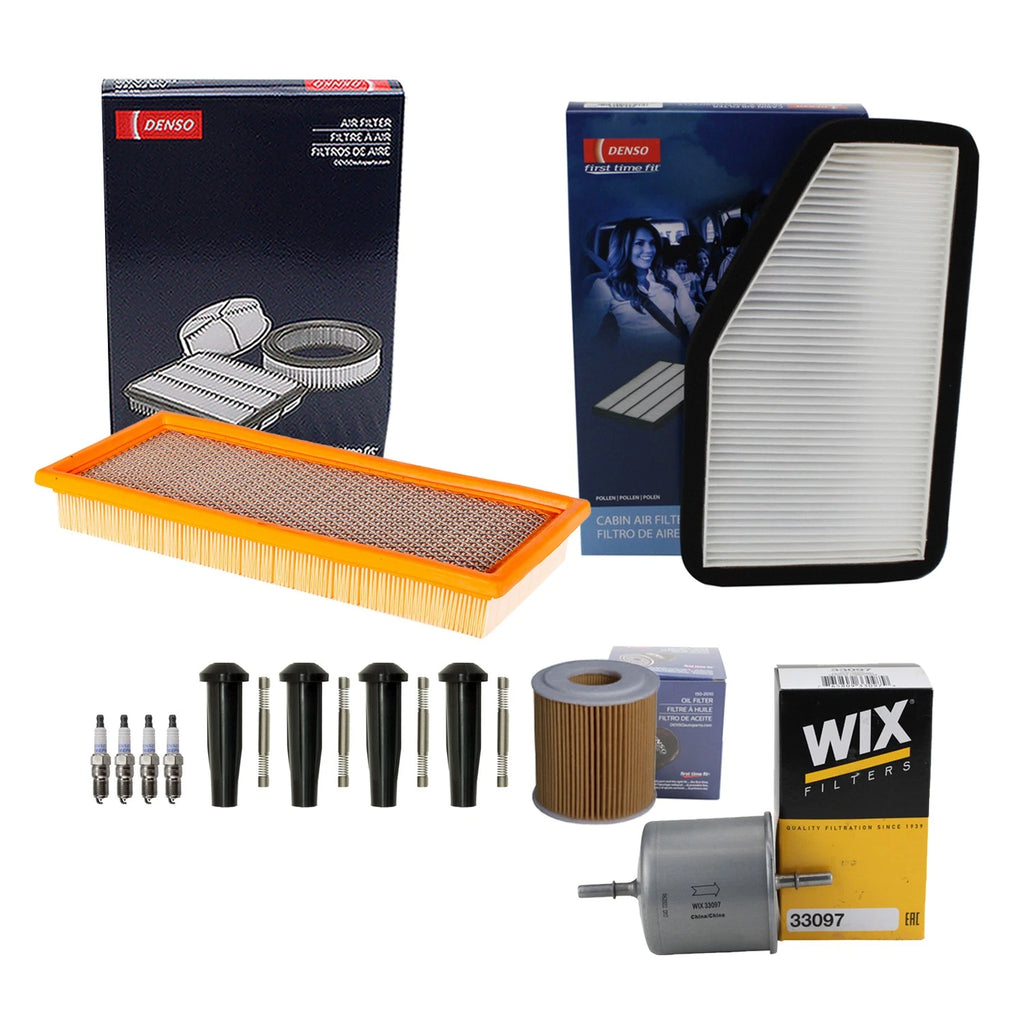 Denso Tune Up Kit 4 Spark Plugs & Boots for Ford Escape (2007)
