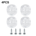 Set of 4 Mirror Wall Hanging Fixing Screws Clips for Frameless Mirrors