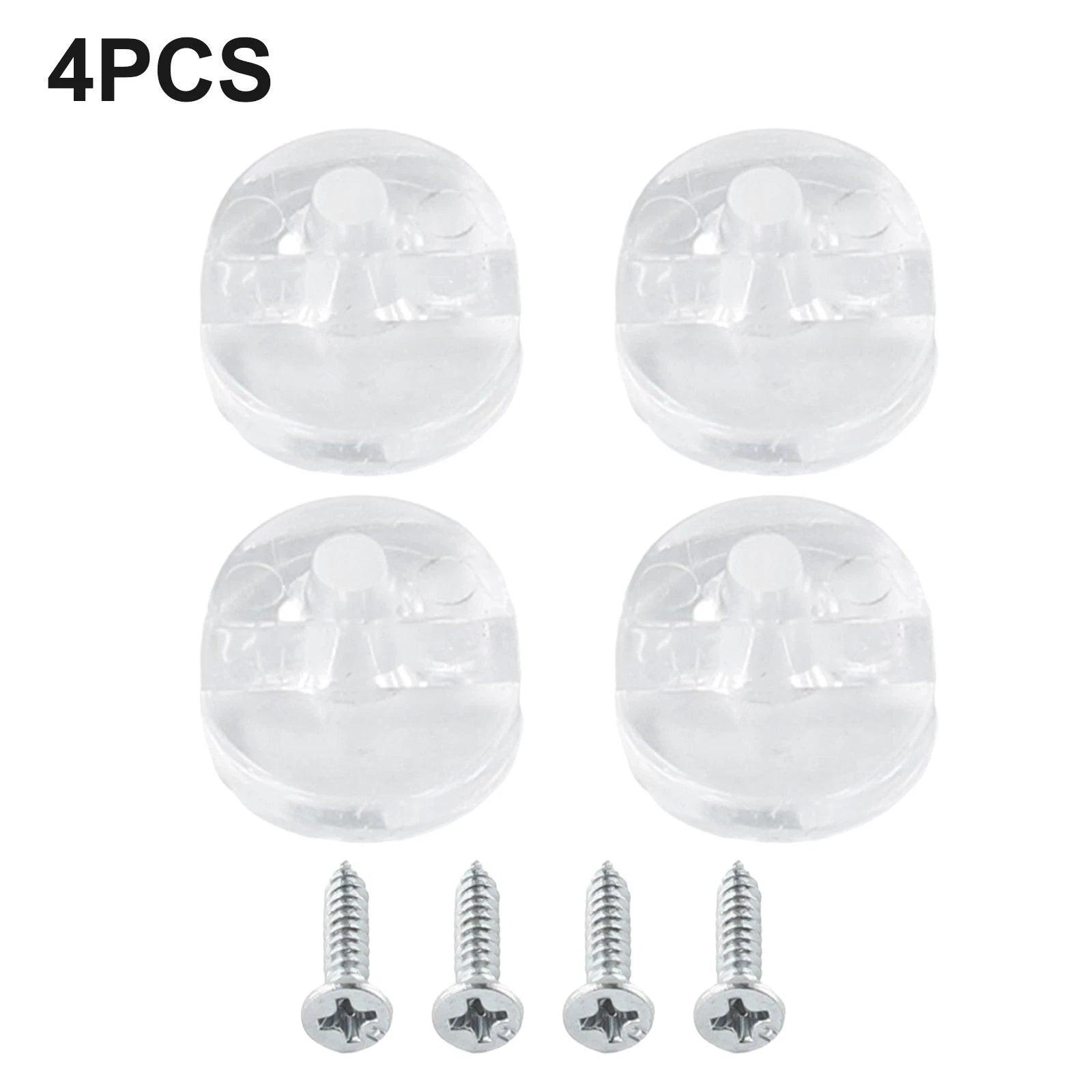 Set of 4 Mirror Wall Hanging Fixing Screws Clips for Frameless Mirrors