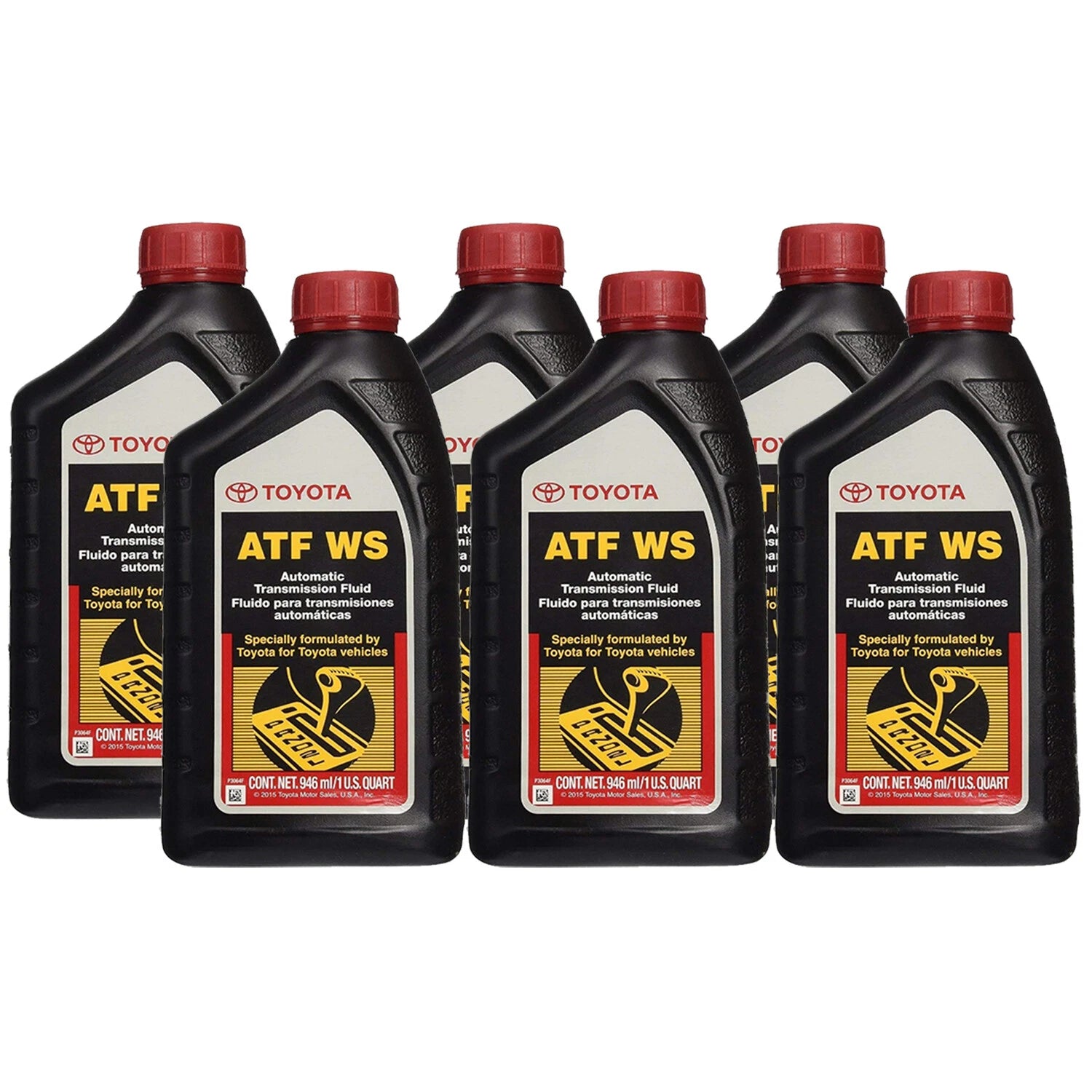 Set of 6 Quarts Automatic Transmission Fluid ATF WS for Toyota Lexus (2006–2023)