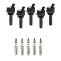Set of 5 Ignition Coils & NGK Iridium Spark Plugs for Colorado H3T (2004–2012)