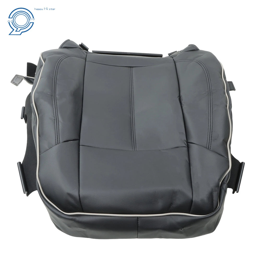 Front Passenger Bottom Back Seat Cover for Hummer H3 (2006–2010) Leather Black