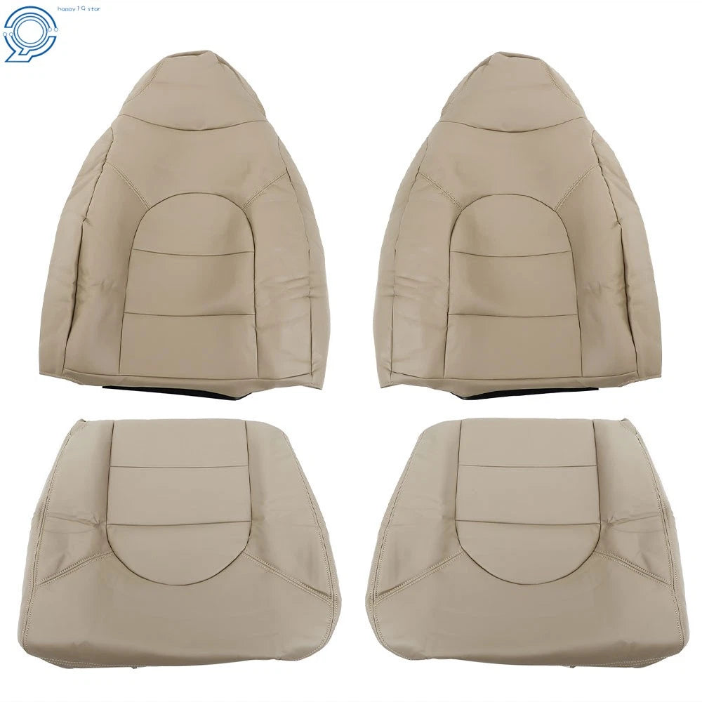 Set of 2 Front Seat Covers for Ford F250 F350 Lariat (1999–2000) Tan