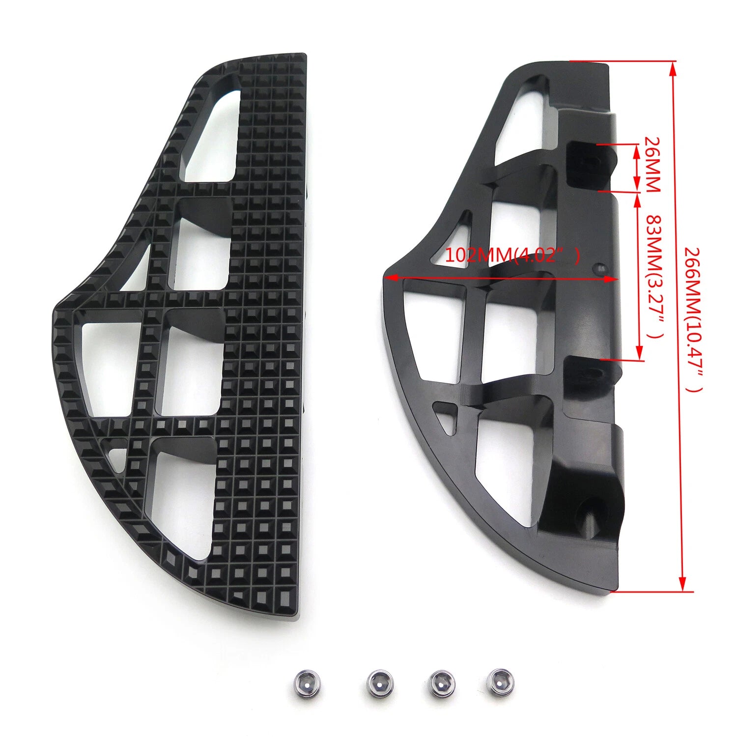 Dominator Shark Fin Footboard for Harley Softail Deluxe Slim (2000–2019)