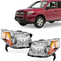 Halogen Headlights Pair for Honda Pilot (2006–2008)