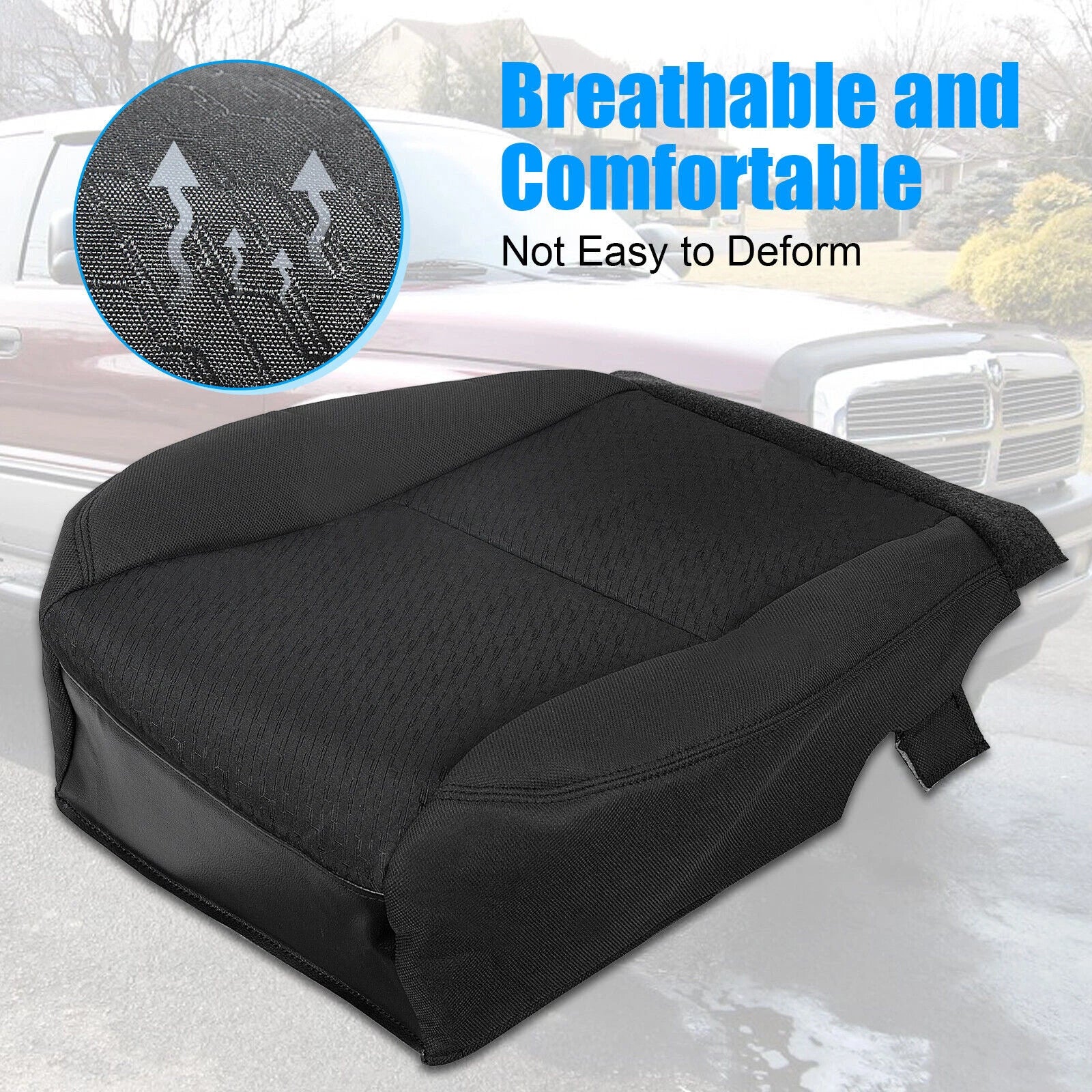 Driver Bottom Cloth Seat Cover for Chevy Silverado 1500/2500HD (2007–2014)