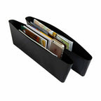 ABS Black Car Seat Space Seam Pouch Bag Storage Organizer Holder (For Accessories)