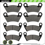 Front & Rear Carbon Fiber Brake Pads for Polaris Ranger 800 (2013–2014)