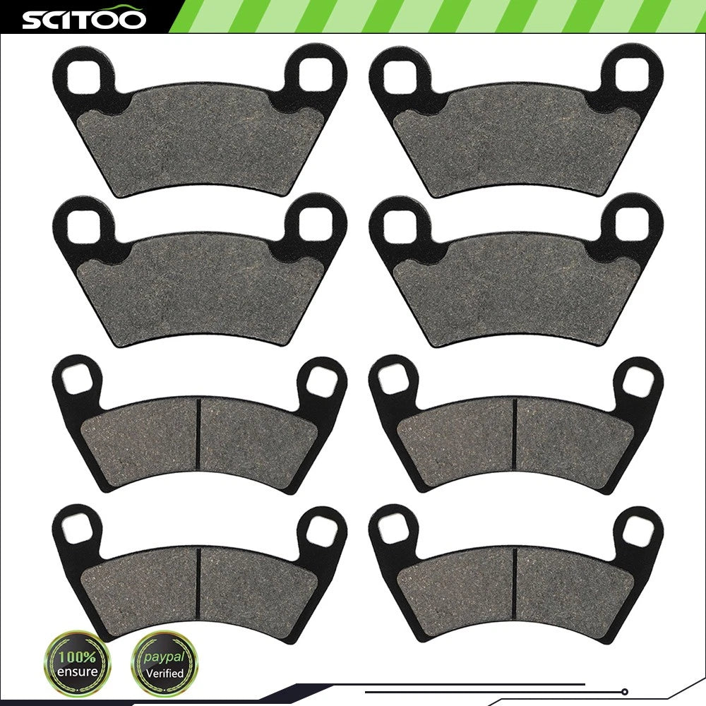 Front & Rear Carbon Fiber Brake Pads for Polaris Ranger 800 (2013–2014)