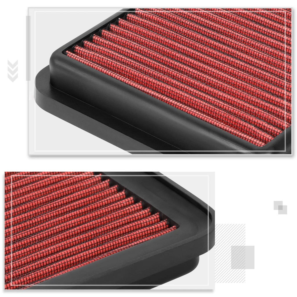 Washable High Flow Panel Air Filter for Forte 5/Rondo/Elantra/Tucson (2010–2018)