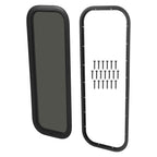 Black Screen RV Window 12" X 35" with Trim Ring (Universal)