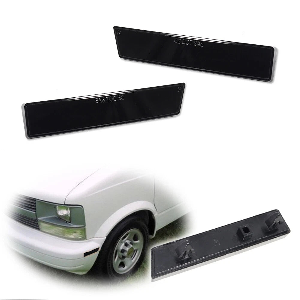 2X Smoked Front Side Marker Lights for Chevy Astro / GMC Safari (1995–2005)