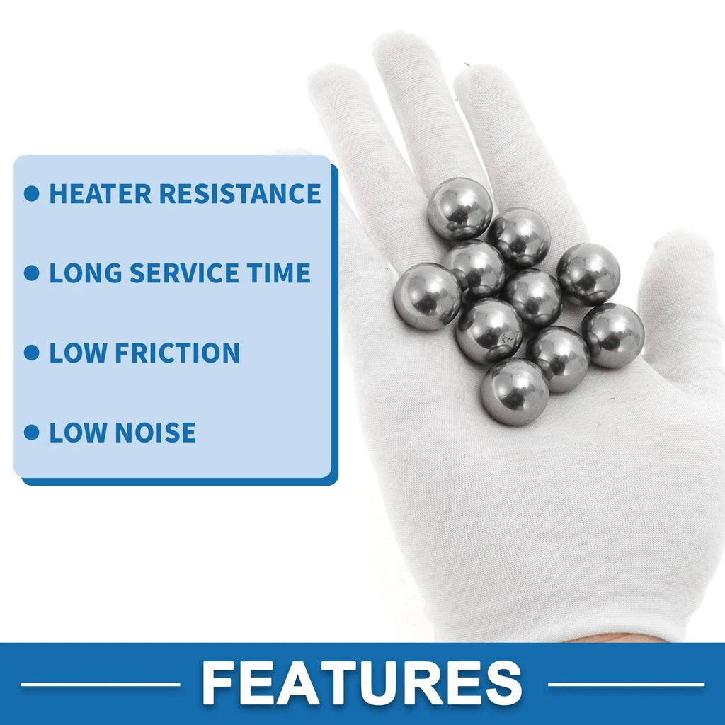 Set of 10 Steel Ball Bearings G16 19.9mm for Various Applications