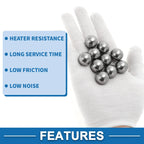 Set of 10 Steel Ball Bearings G16 19.9mm for Various Applications