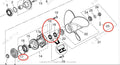 Lower Unit Gearcase Seal Kit for Tohatsu MFS40A/50A/60A MD30B2/50B2 (–)
