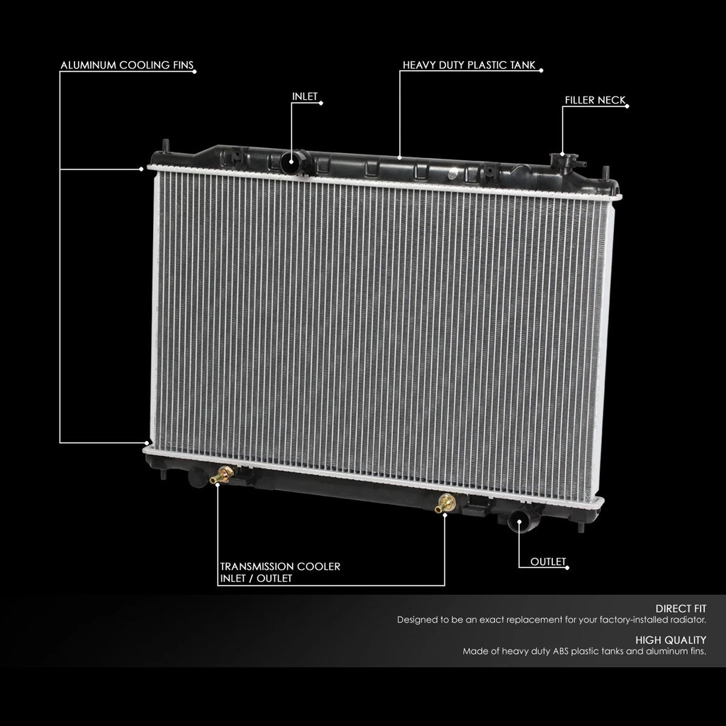 Aluminum Core Cooling Radiator for Nissan Quest 2004–2009 DPI 2692