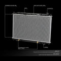 Aluminum Core Cooling Radiator for Nissan Quest 2004–2009 DPI 2692