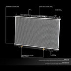 Aluminum Core Cooling Radiator for Nissan Quest 2004–2009 DPI 2692