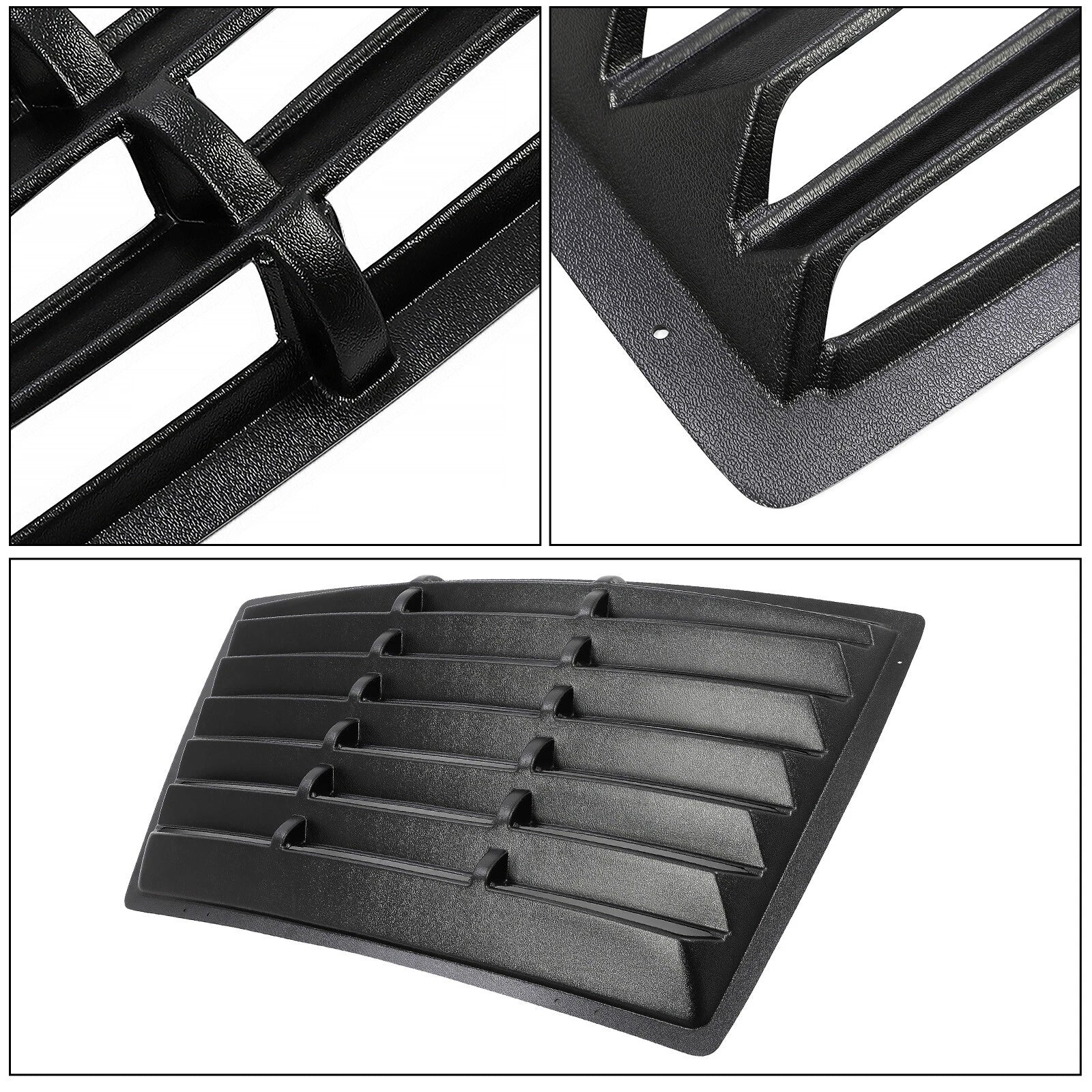 Rear Window Louver for Ford Mustang Fastback (1979–1993) Black ABS