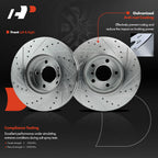 Front Drilled Brake Rotors for BMW X3 X4 (2011-2018)