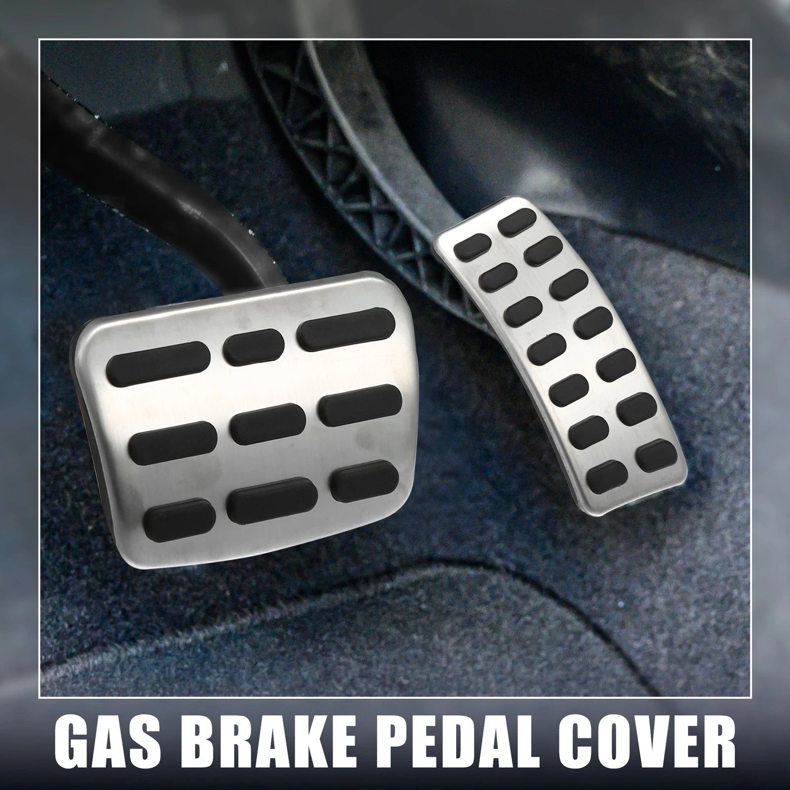 2X Accelerator Pedal & Brake Pedal Cover Set for Hyundai 