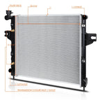 Aluminum Core Radiator for Jeep Grand Cherokee 4.0 AT (1999–2004) DPI-2262