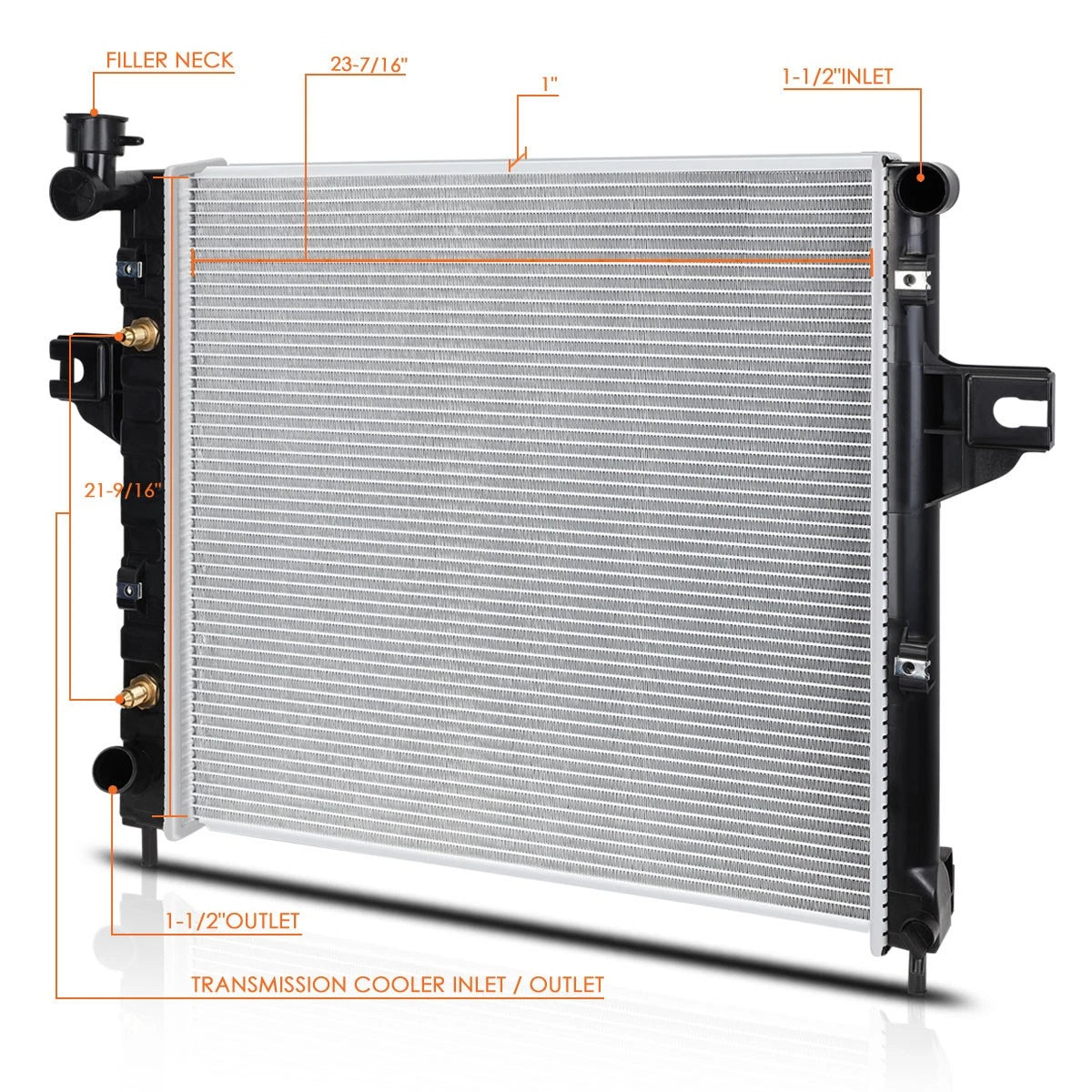 Aluminum Core Radiator for Jeep Grand Cherokee 4.0 AT (1999–2004) DPI-2262